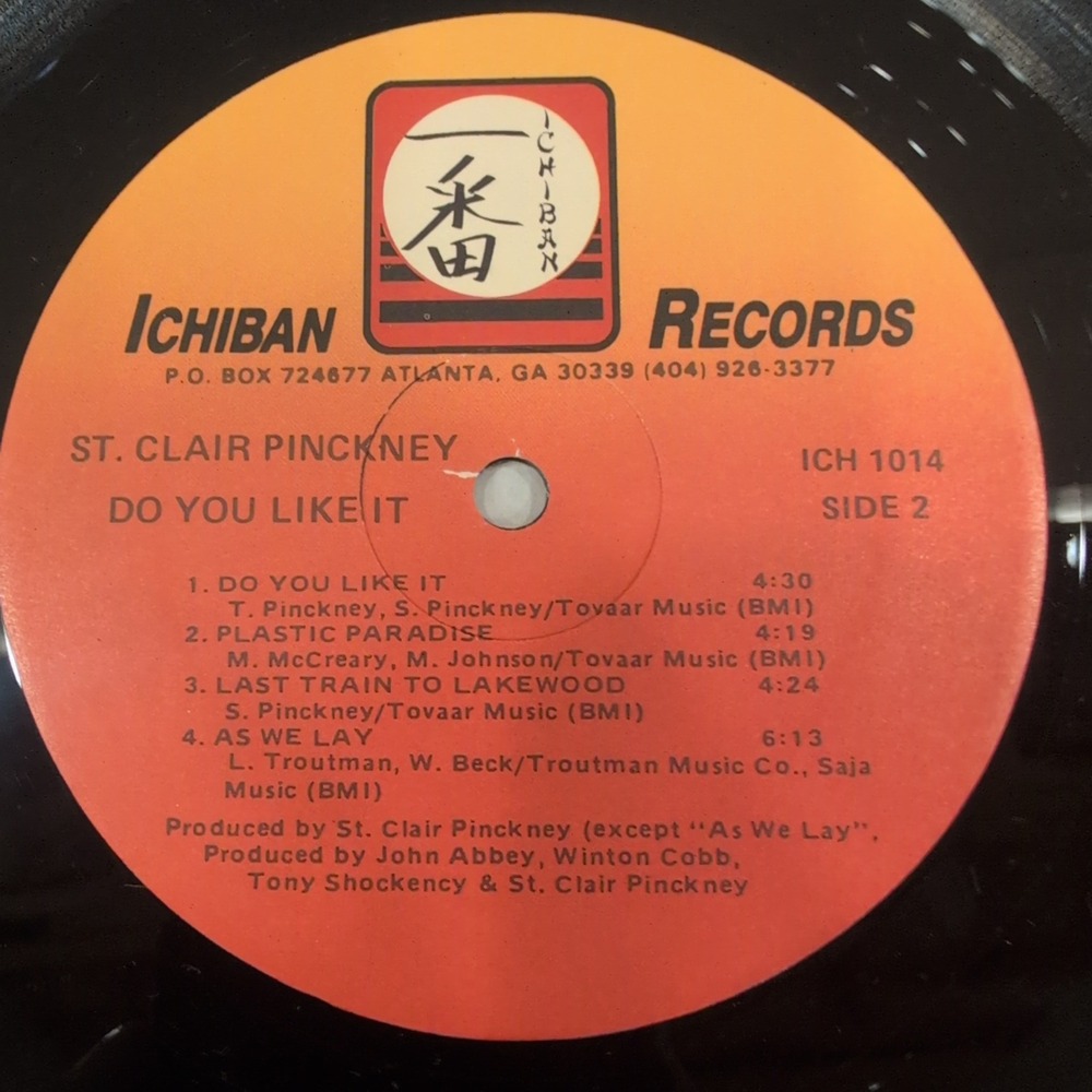 St. Clair Pinckney Do You Like It Vinyl LP Ichiban Records ICH 1014 Soul Jazz - Picture 6 of 6